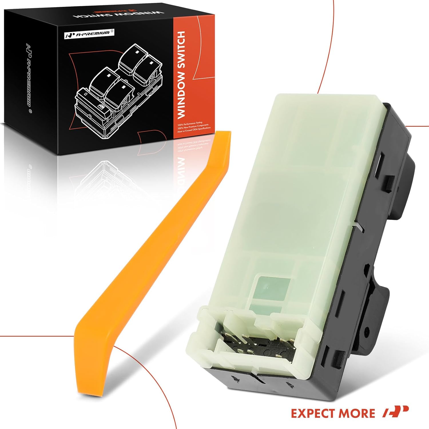 A-Premium Master Power Window Switch Compatible with Nissan Frontier 2005-2006, Extended Cab Pickup only, Front Left Driver Side, Replace# 25401EA002