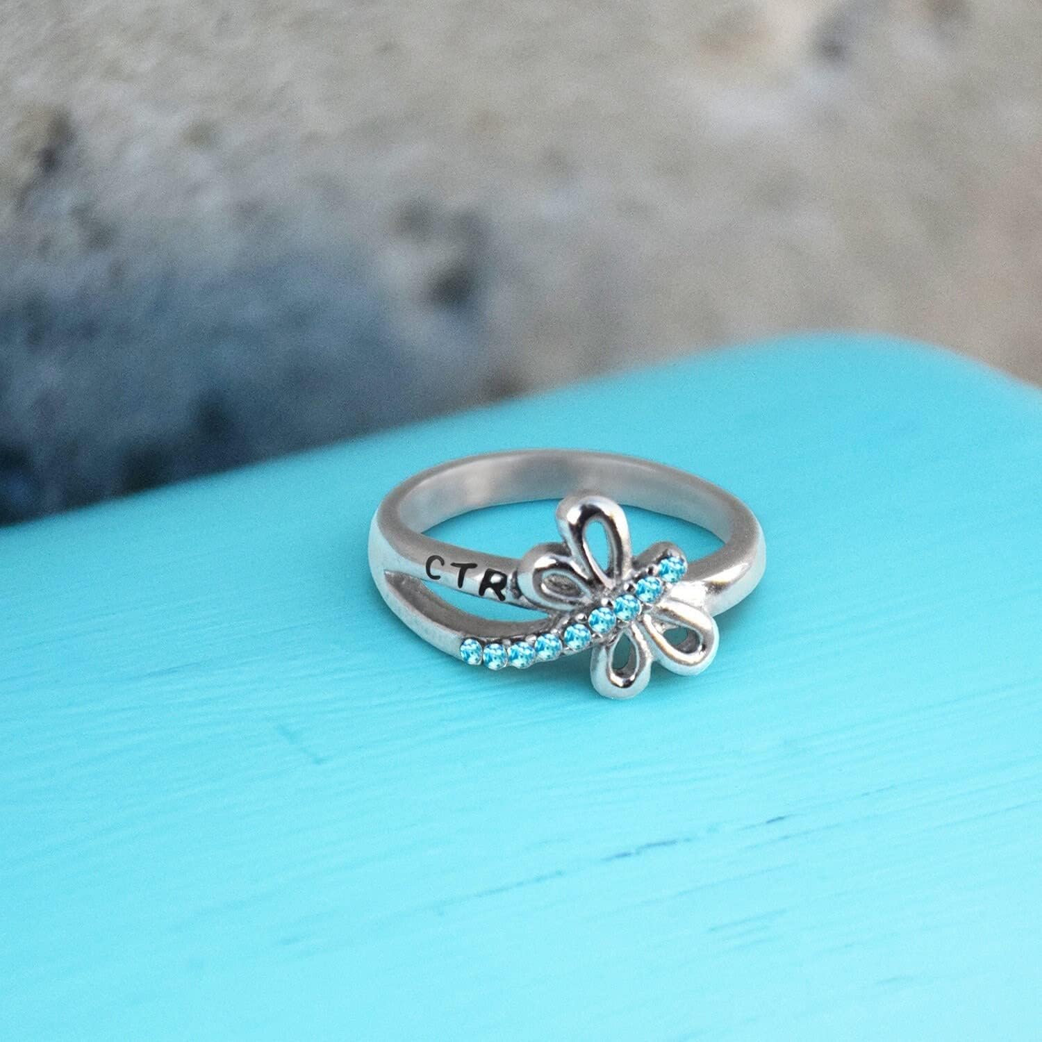 Dragonfly LDS CTR Ring by Ringmasters | Choose the Right Faith Ring | Keepsake LDS Jewelry