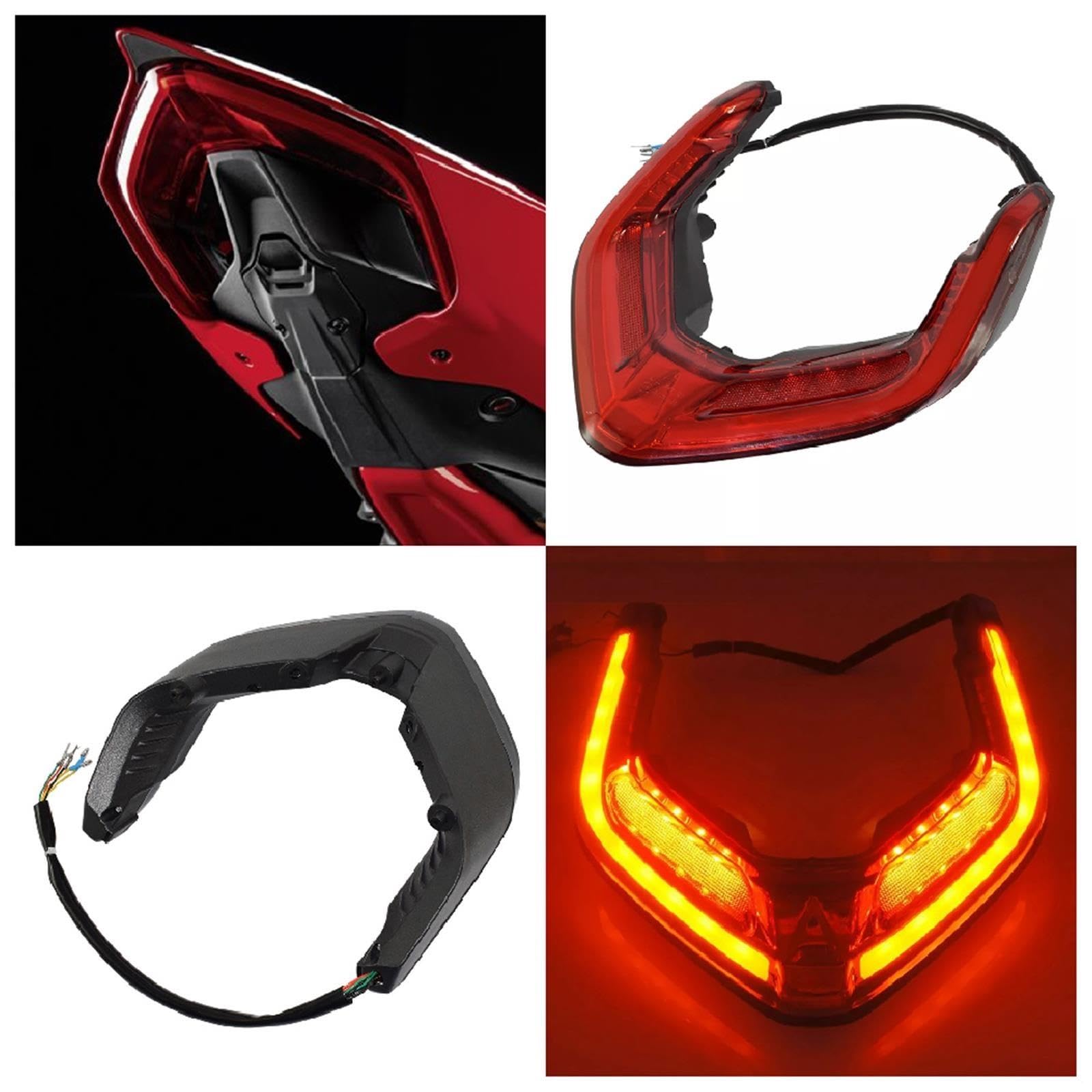 Luz Trasera De Freno Motocicleta Luz Trasera LED Para Motocicleta Integrada