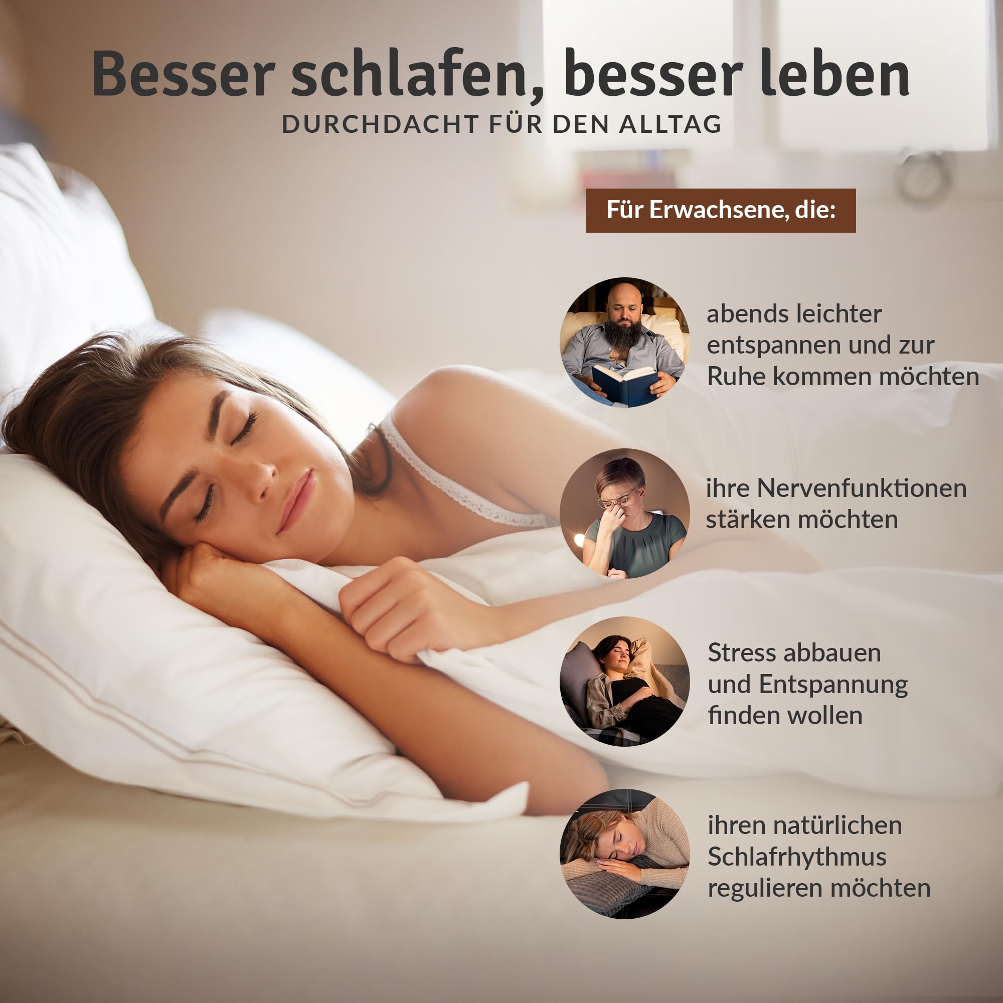 Schlaf Gut – Kapseln mit 1 mg Melatonin – Mit Magnesium, Vitamin B6, B12 & Zink – Melatoninkapseln mit Passionsblume, Melisse & Hopfen – 60 vegane Kapseln – Hergestellt in Österreich (1)