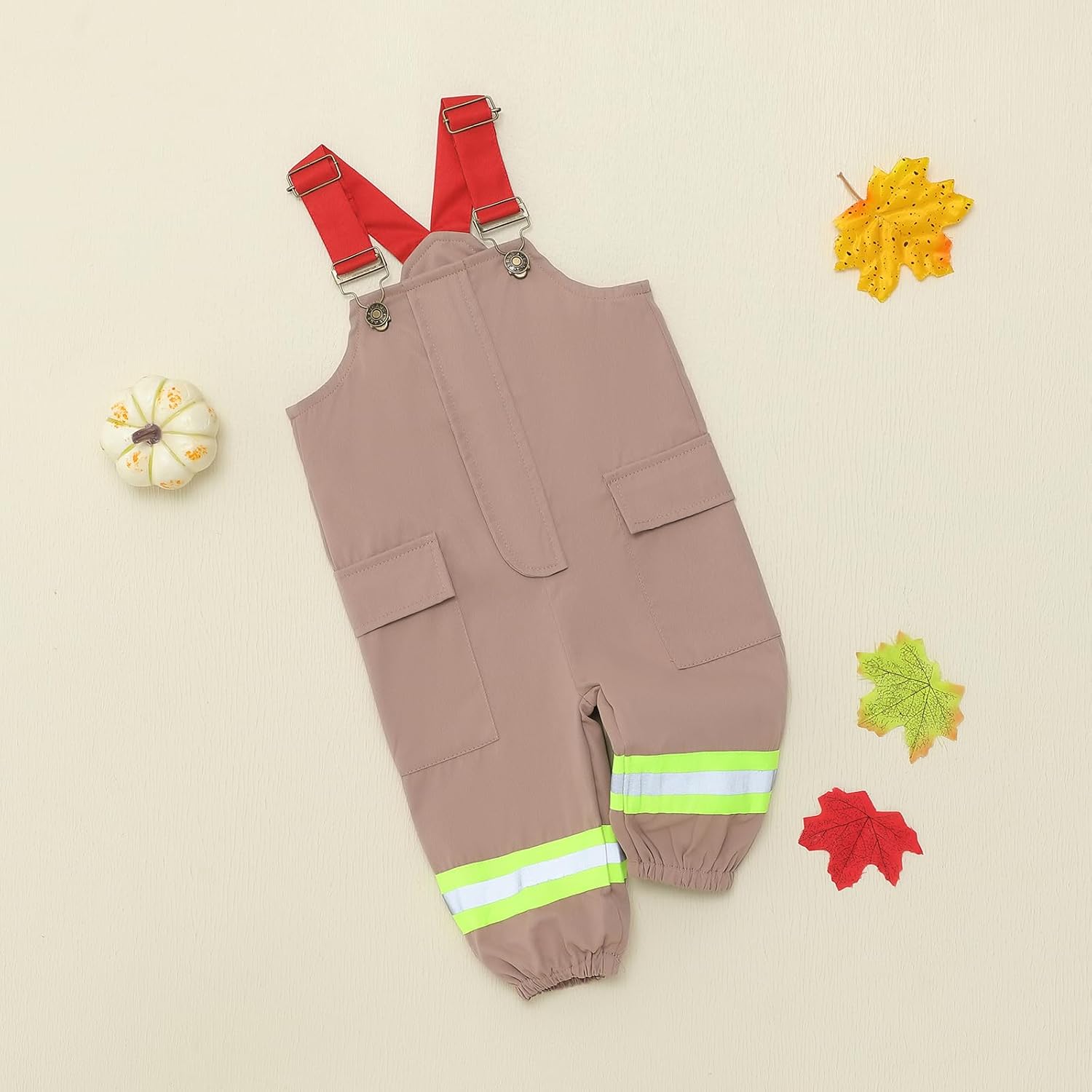 Thorn Tree Baby Boys Firefighter Outfit Suspender Pants Overalls Halloween Birthday Party Cake Smash Outfits