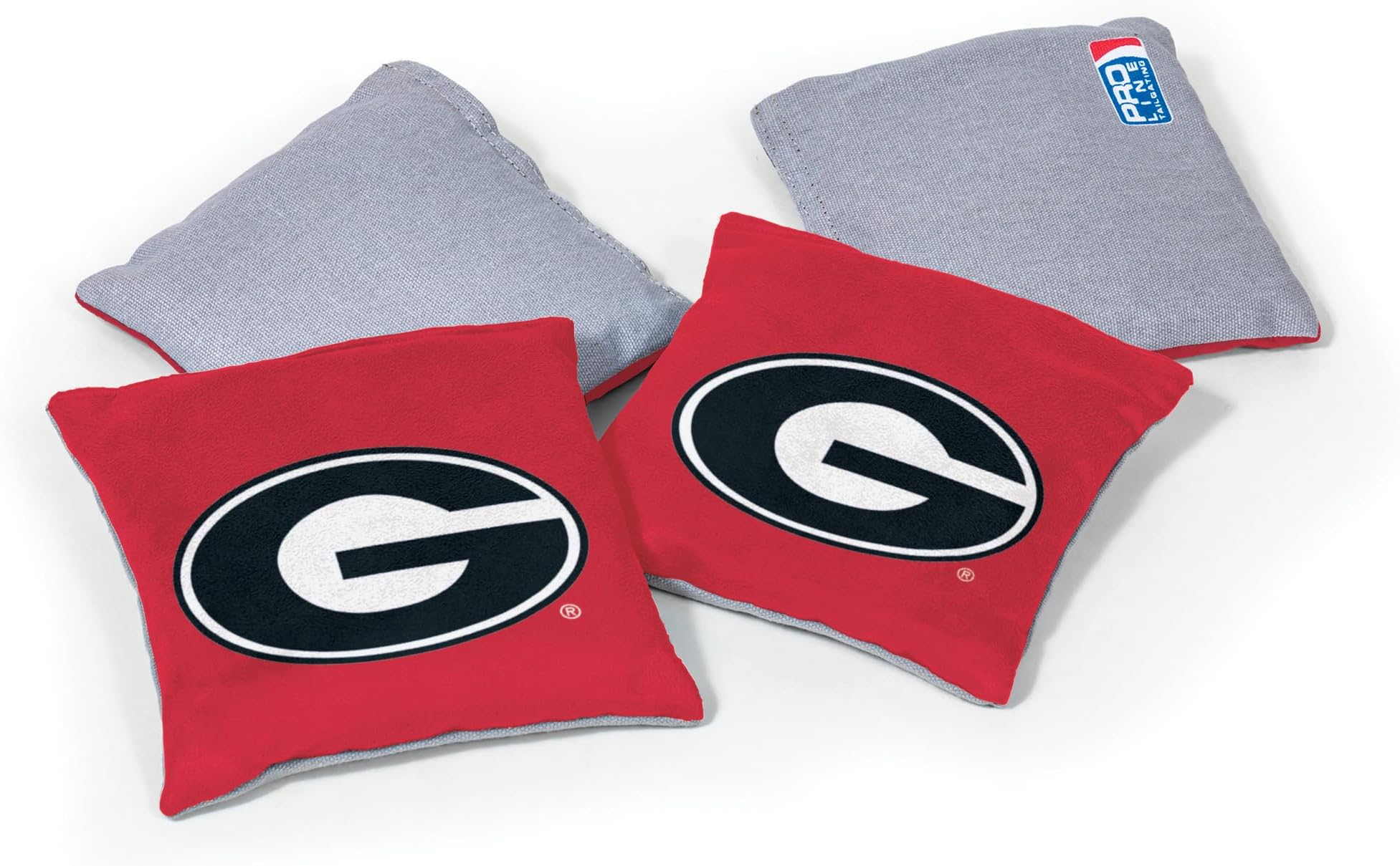 College Pro Football Dual-Sided Bean Bags by Wild Sports, 4 Pack - Premium Toss Bags for Sets