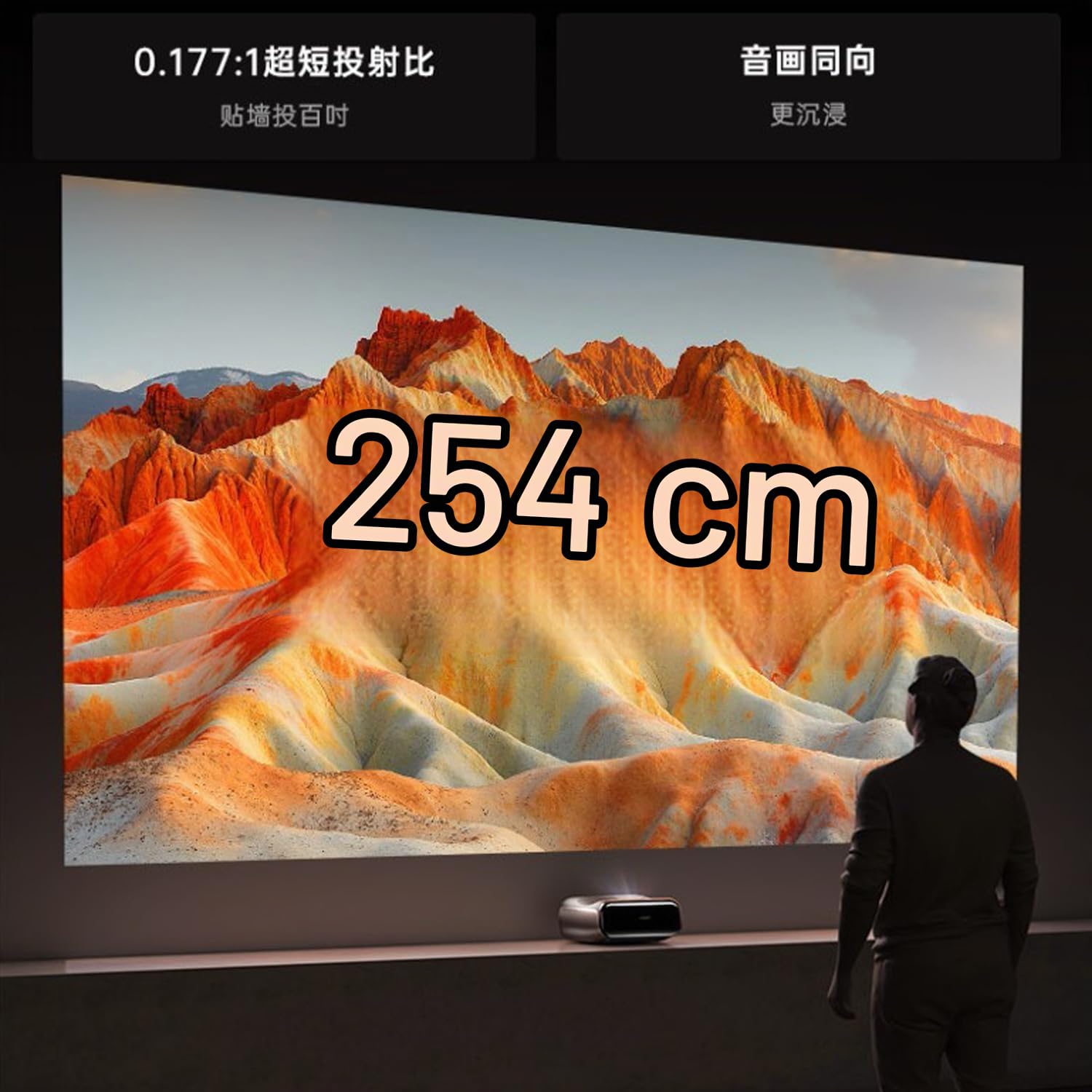4K laserowy projektor telewizyjny, LiveTV.Direct Enhanced JmGO S3 Ultra Short Focus natywny 4K UHD ALPD 3.0 laserowy projektor kina domowego Android 3D Smart TV WiFi, HDMI 2.0, HDCP 2.2, wbudowany HiFi Dostosuj stereo