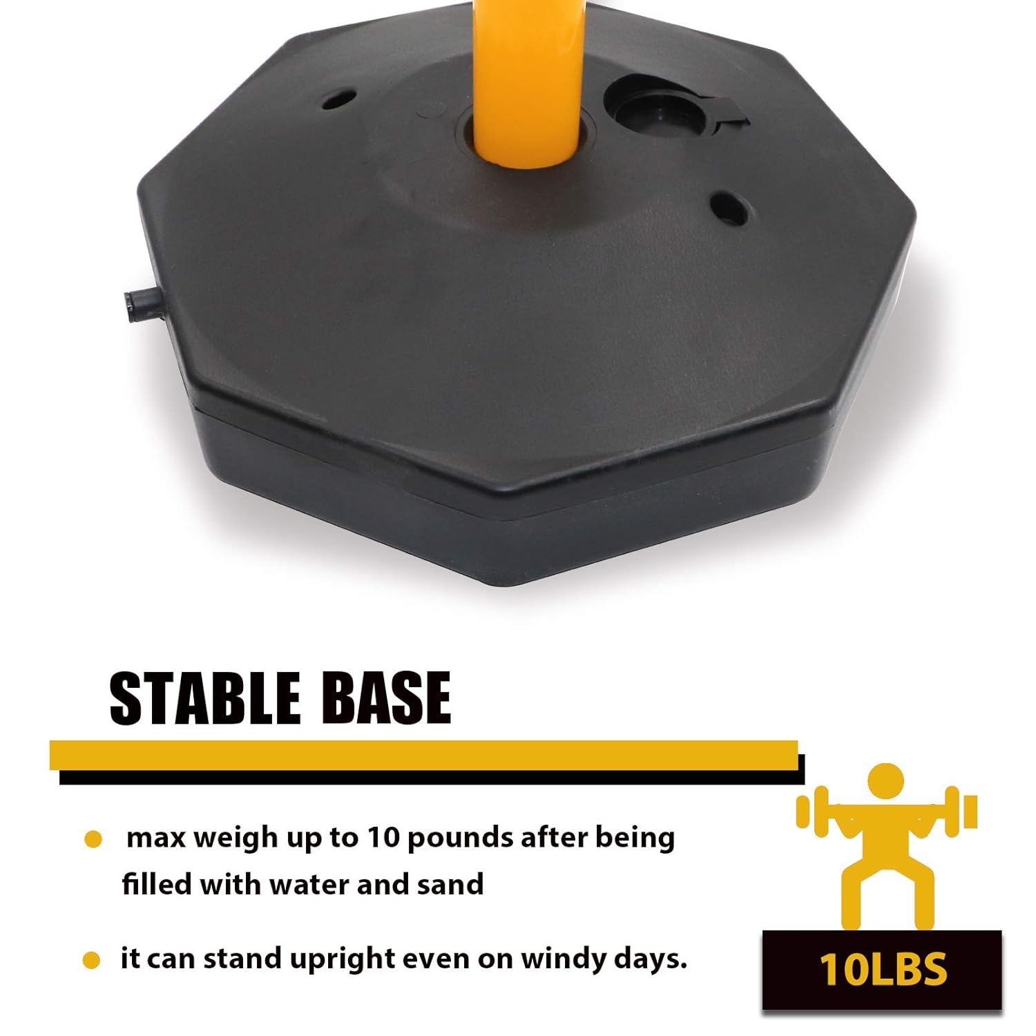 Safety Barrier with Chain (Set of 2),35'' Expandable Traffic Barrier with Portable Assemble Stanchion Fillable 10lb Base,Traffic Delineator for Delineator Poles, Road Marking or Car Parking: Industrial & Scientific
