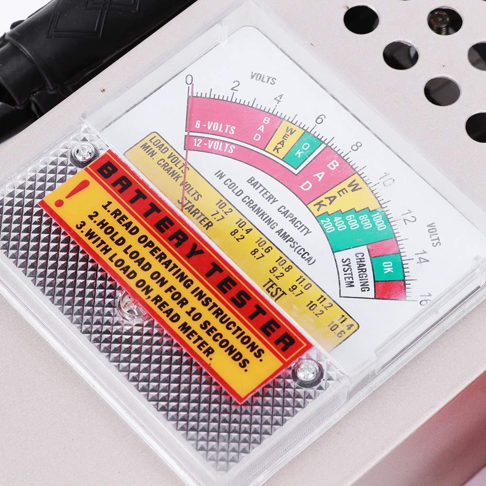 DAUERHAFT Tester per Batteria per Auto 12V, Analizzatore di Carico Automobilistico 200AH, Tester per Batteria di Prova di Carica, Test di Carico Massimo Automobilistico