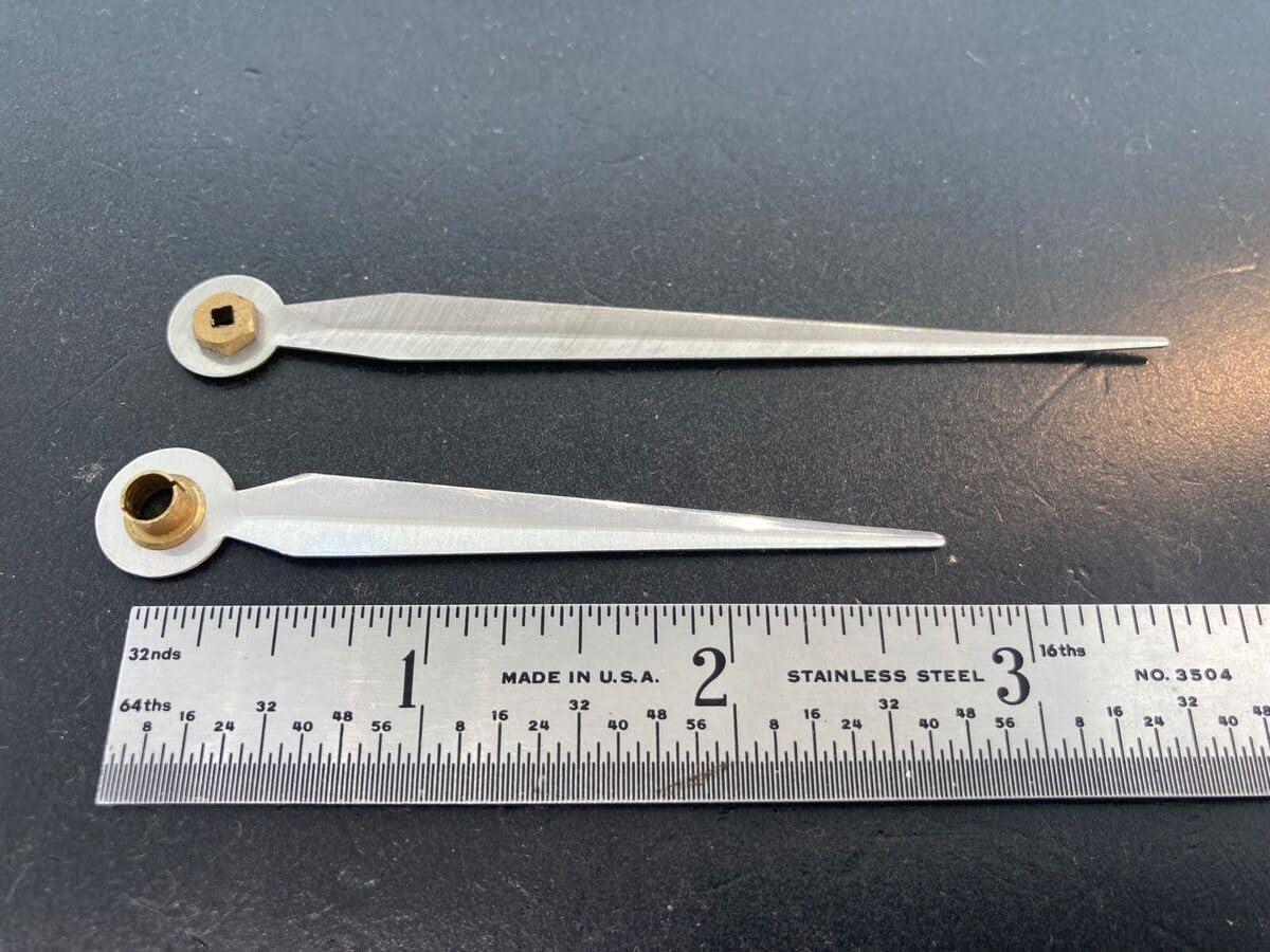 Replacement Part for Friedrich Mauthe Clock Hands for 7" Dial NOS DIY Clock Assembly Kit – Build Repair with Durable Parts and Precision Tools