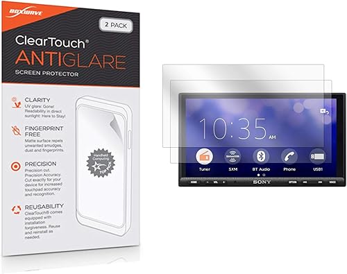 BoxWave ClearTouch - Protector de pantalla para Sony XAV-AX7000, antirreflejos (2 unidades), antihuellas, mate, para Sony XAV-AX7000, Sony