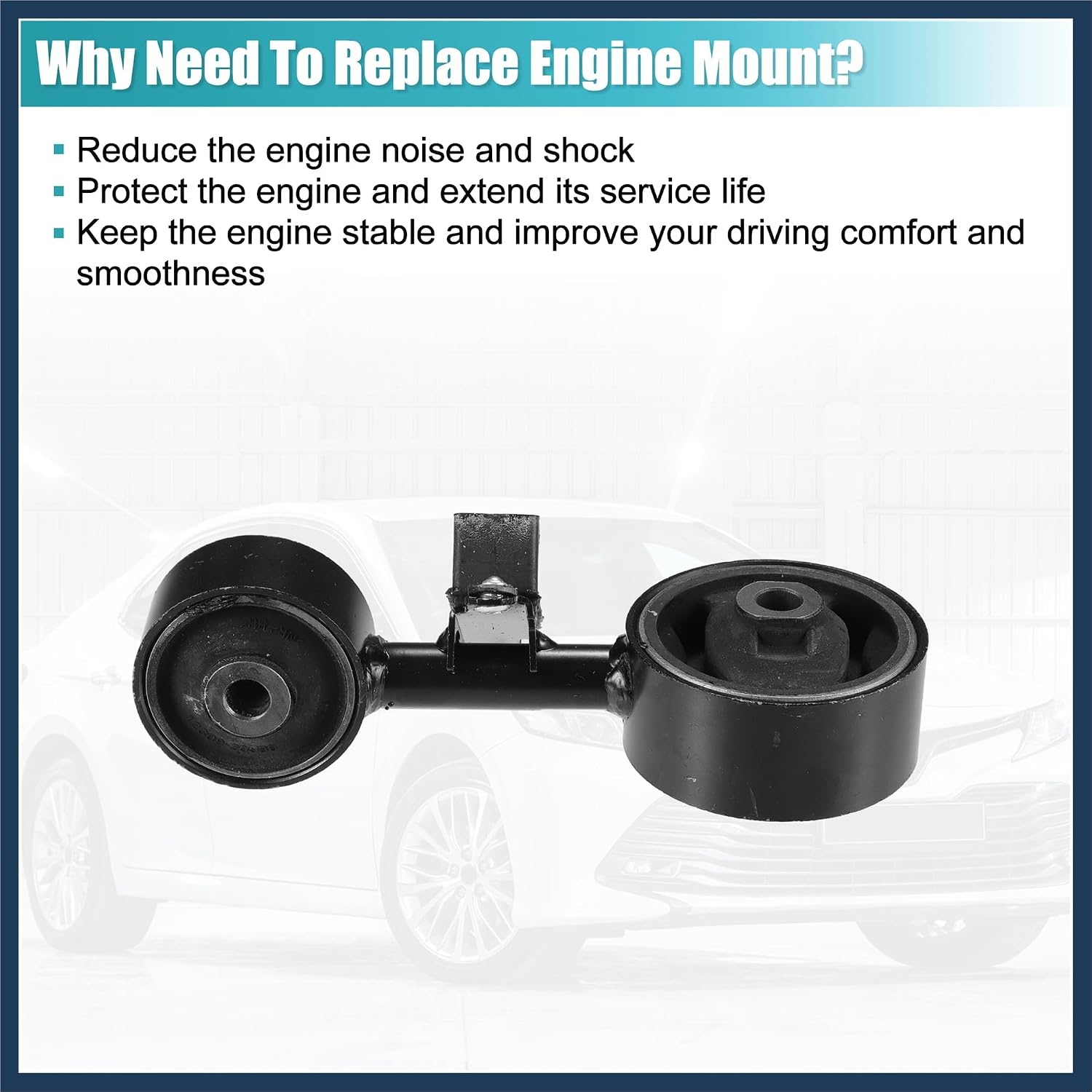 1 Pcs Engine Motor Mount for Toyota Camry 2.4L 2002-2006 No.123630H050/1236328060/1236328061 Stylish Design