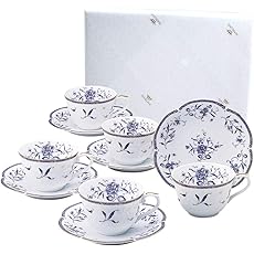 【NARUMIオリジナル包装済】NARUMI(ナルミ) カップ ソーサー セット ペレーネブルー 215cc 5客セット 電子レンジ温め対応 40721-33476AZ