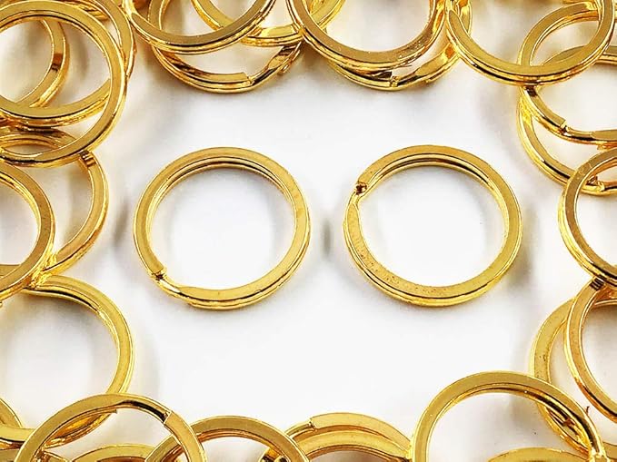 Amazon 平キーリング mm ゴールド 50個 二重リング キーホルダー ストラップ パーツ 金具 ファイニエ Ap1053 アクセサリーパーツ 通販