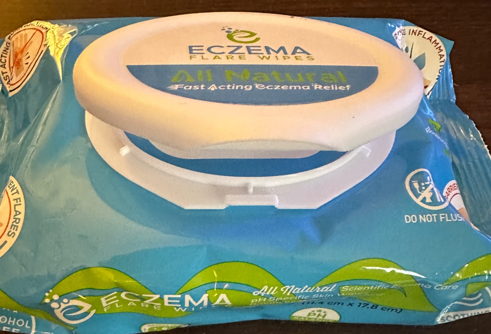 3/mo Finance Eczema Flare Wipes® AllNatural Fast Acting Eczema