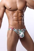 Vista 5 de Maiclaice Tanga de elastano para hombre, ropa interior de bikini cómoda de tiro bajo