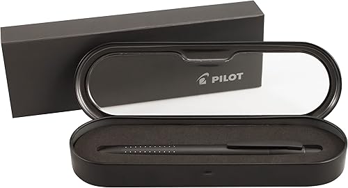 PILOT Axiom Collection - Bolígrafo retráctil barril negro mate tinta azul punta media 71414