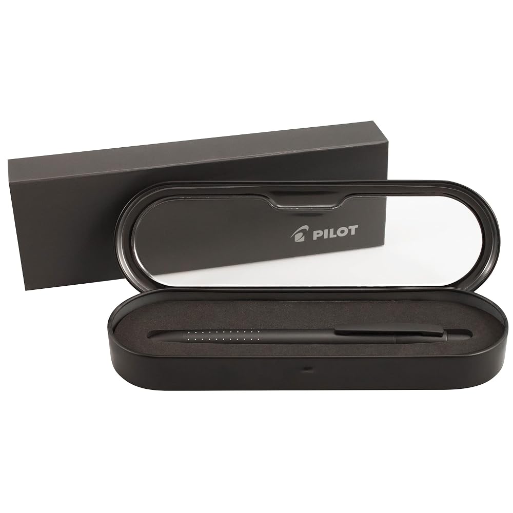 PILOT Axiom Collection Ballpoint Pen, Matte Black Barrel, Blue Ink