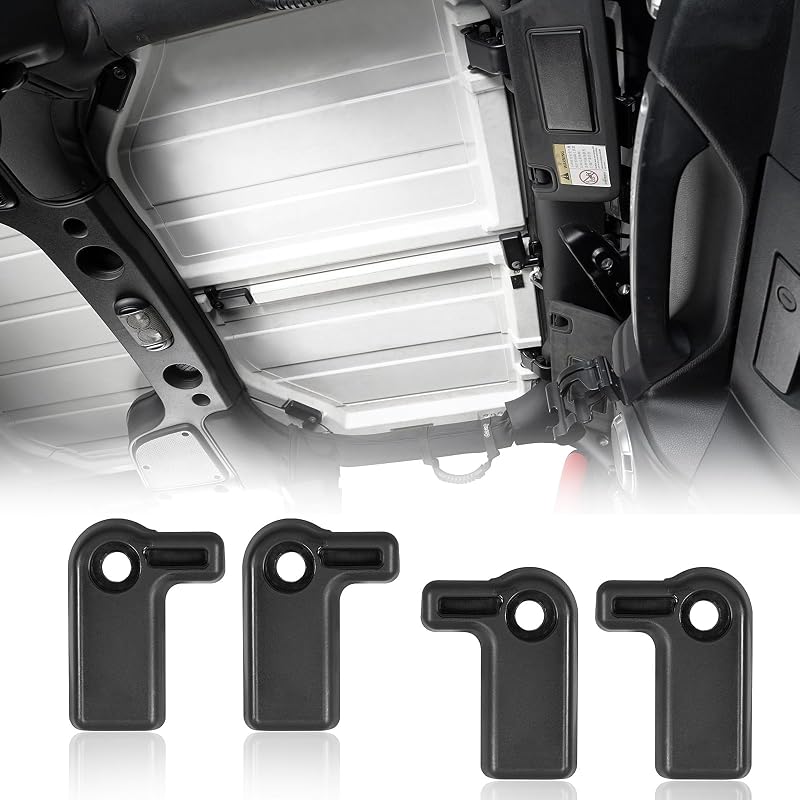 Kit de Alavancas das Travas do Painel Removível do Hardtop Hooke Road para Jeep Wrangler JK JKU 2007–2018 – 4 unidades