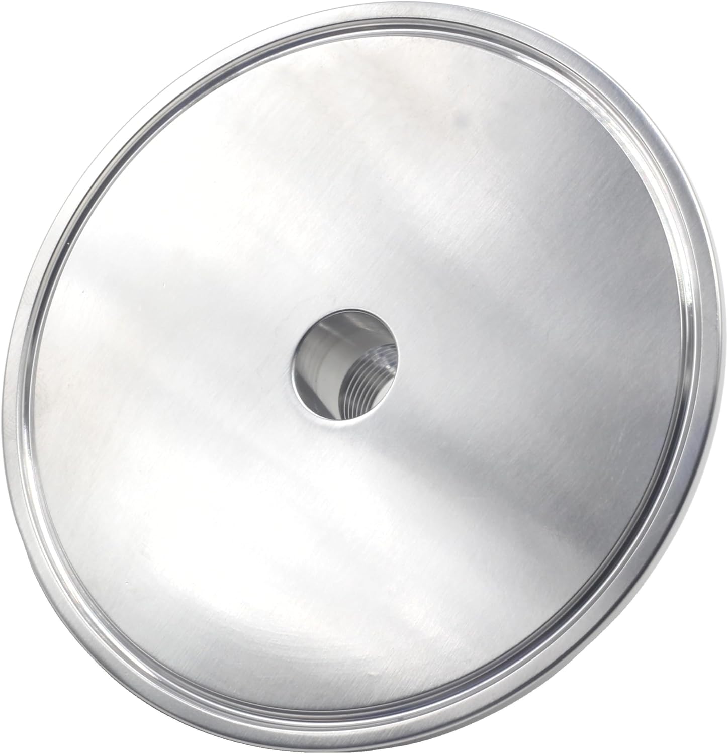 HFS(R) 4" Tri Clamp to 1/2" NPT Female FNPT Thread Sanitary Pipe Fitting Stainless Steel 304 (4"TC-1/2"FNPT)