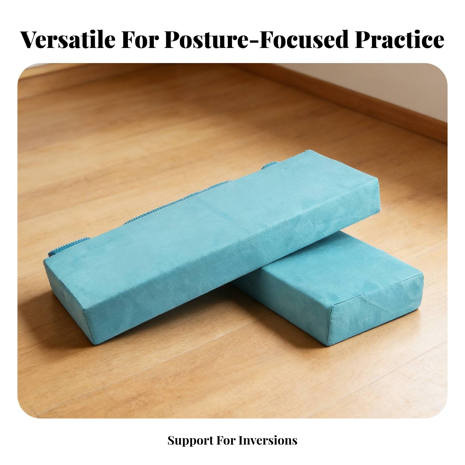 Amagogo Cuscino con Supporto Adattabile per Posizioni Ripristinanti E Meditazione con Rivestimento in Pelle Scamosciata Rimovibile E Struttura Pieghevole