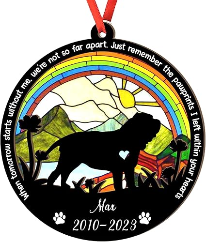 Miniatura 106 de Adorno de atrapasoles de setter irlandés personalizado, adorno de Navidad de Setter irlandés, regalo para perro amante, setter irlandés