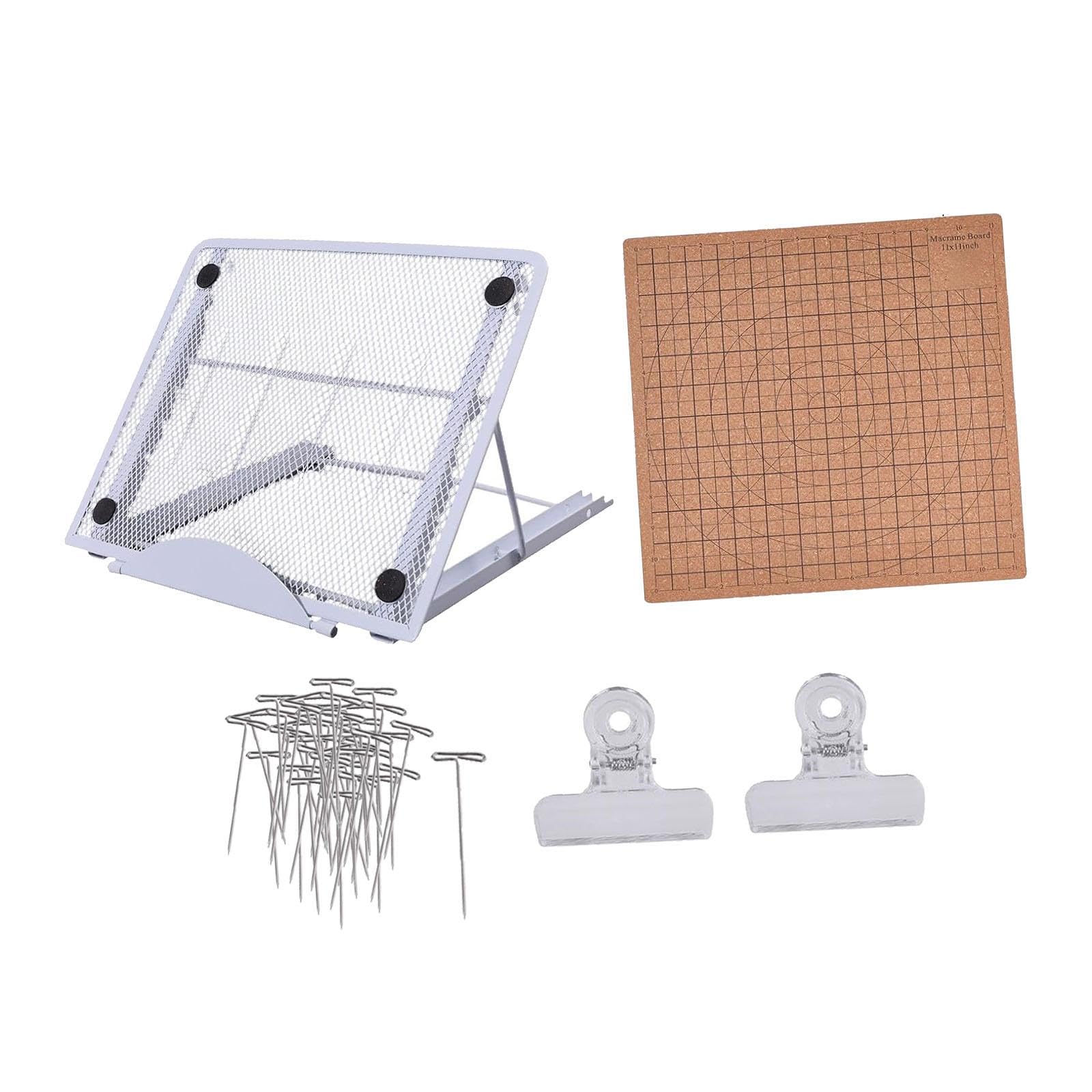 Macrame Board Kit Handmade Braiding Craft Helper for Shop Enthusiast Cording 30x30cm|Crafts | Needlecrafts & Yarn | Macram? | Macrama© Kit-image-46