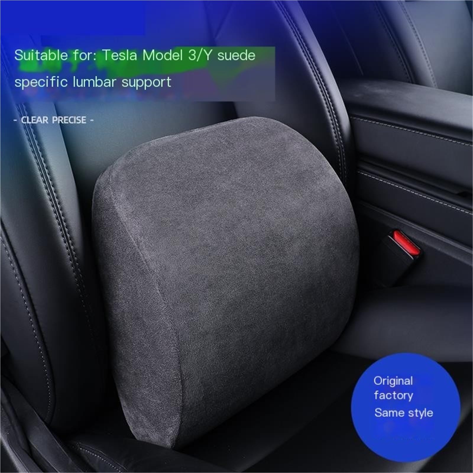 Car Pillow Driving Seat Adatto per Tesla Model Y 3 XS Sedile per automobile Poggiatesta Cuscino di supporto per la testa(B3)