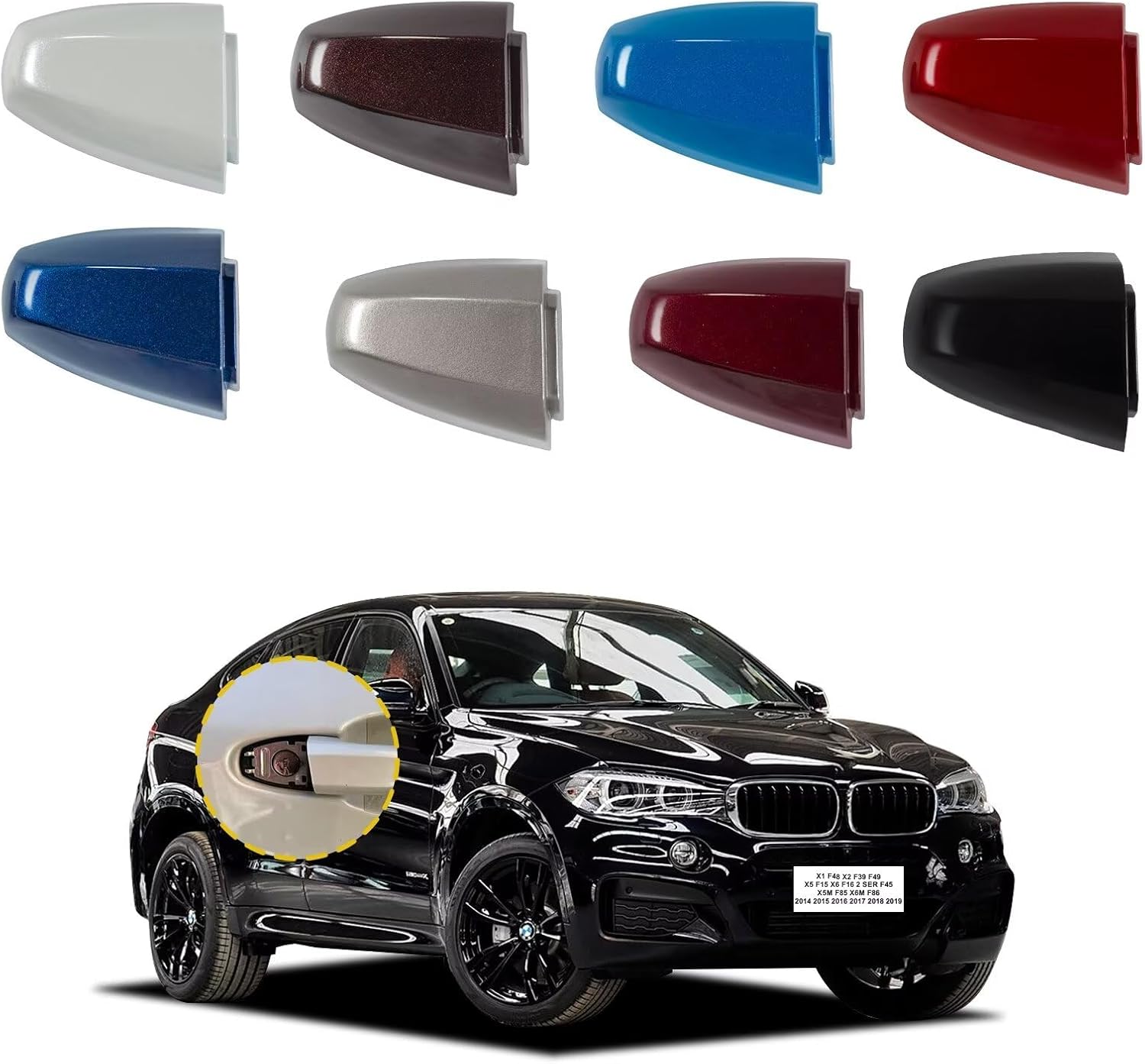 Goholy Door Handle Cover Cap Compatible with BMW X1 F48 X2
