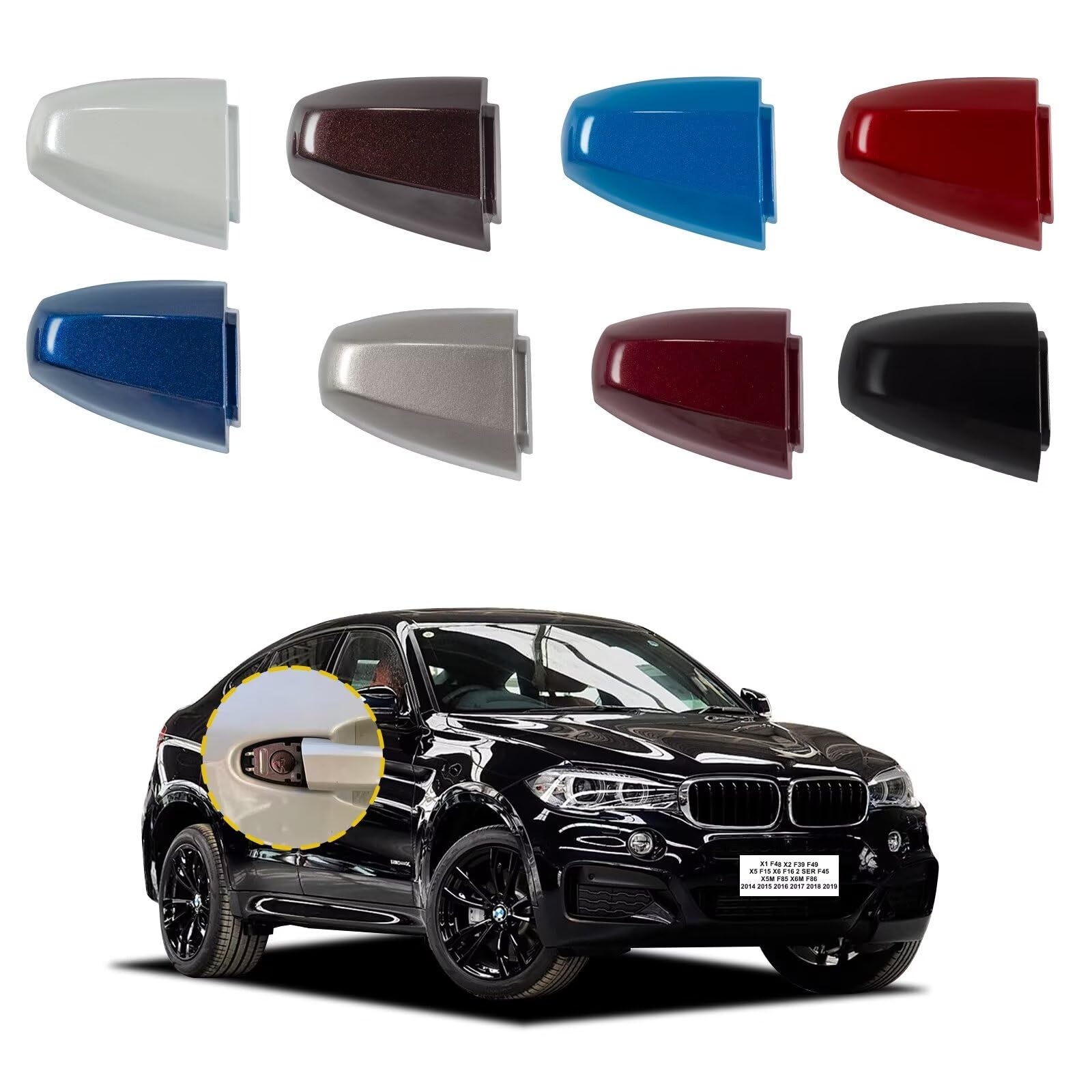 Amazon.com: Goholy Door Handle Cover Cap Compatible with BMW X1