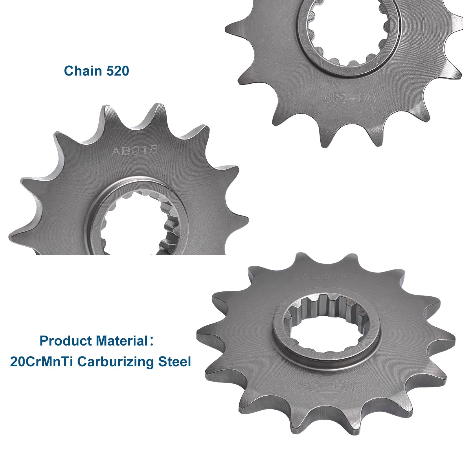 Amazon.com: 520-14T Front Sprocket 9.3mm for Kawasaki Ninja 250