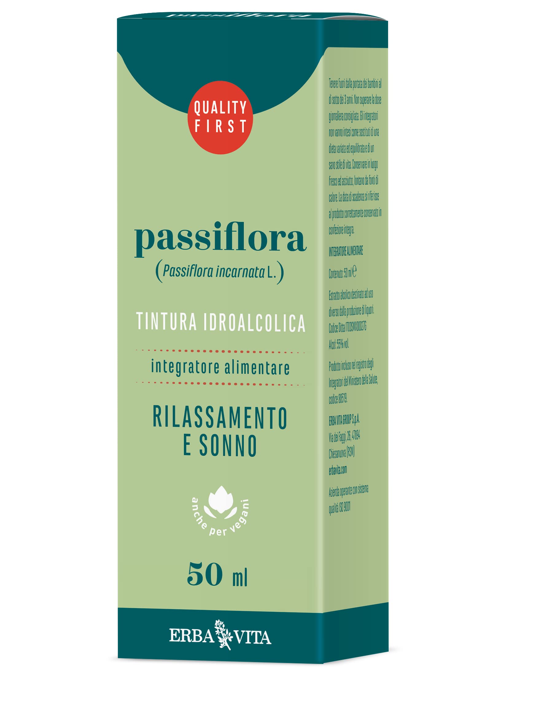 Erba Vita Tintura Idroalcolica Passiflora - 50 Ml - 4