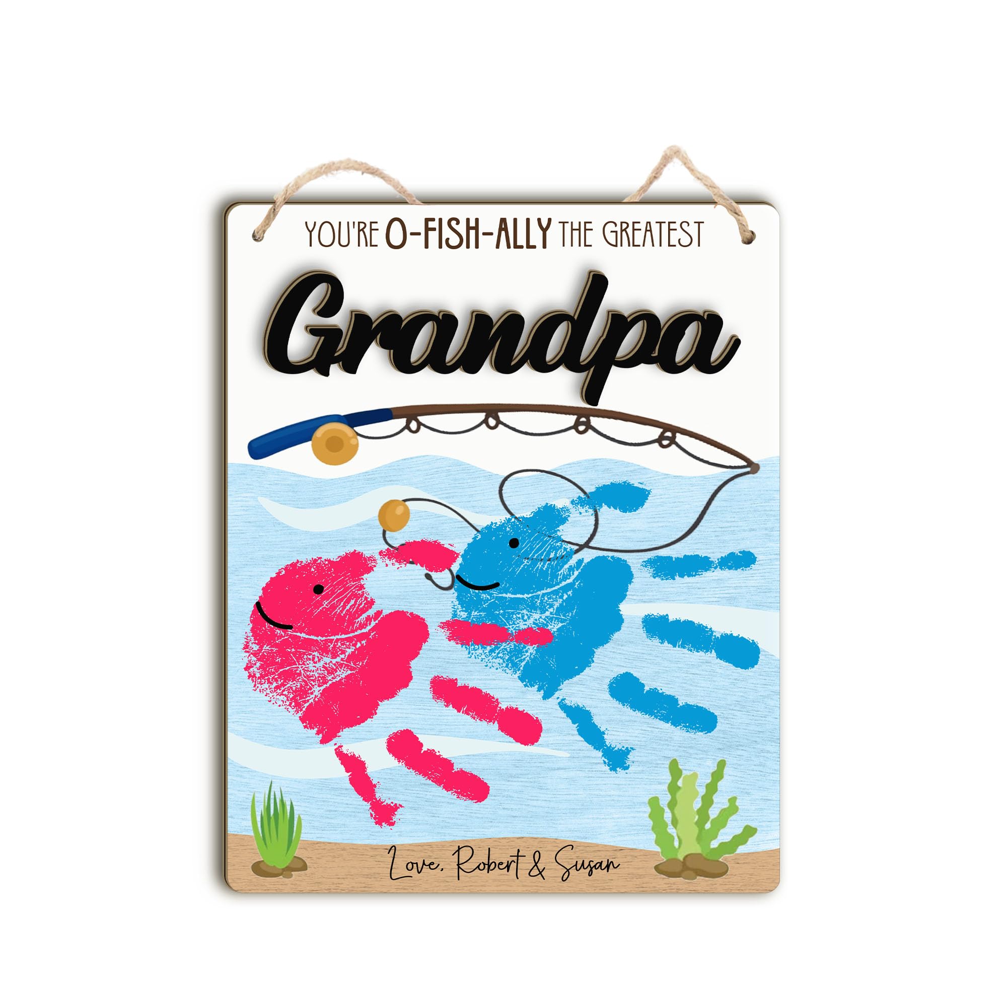 Custom DIY Baby Handprint Gift