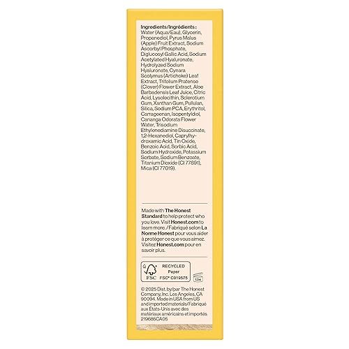 Miniatura 10 de Honest Beauty Crema hidratante de hidrogel + suero iluminador de vitamina C | Suave para pieles sensibles, sin fragancia, vegano | 1.7 fl oz, 1 fl oz