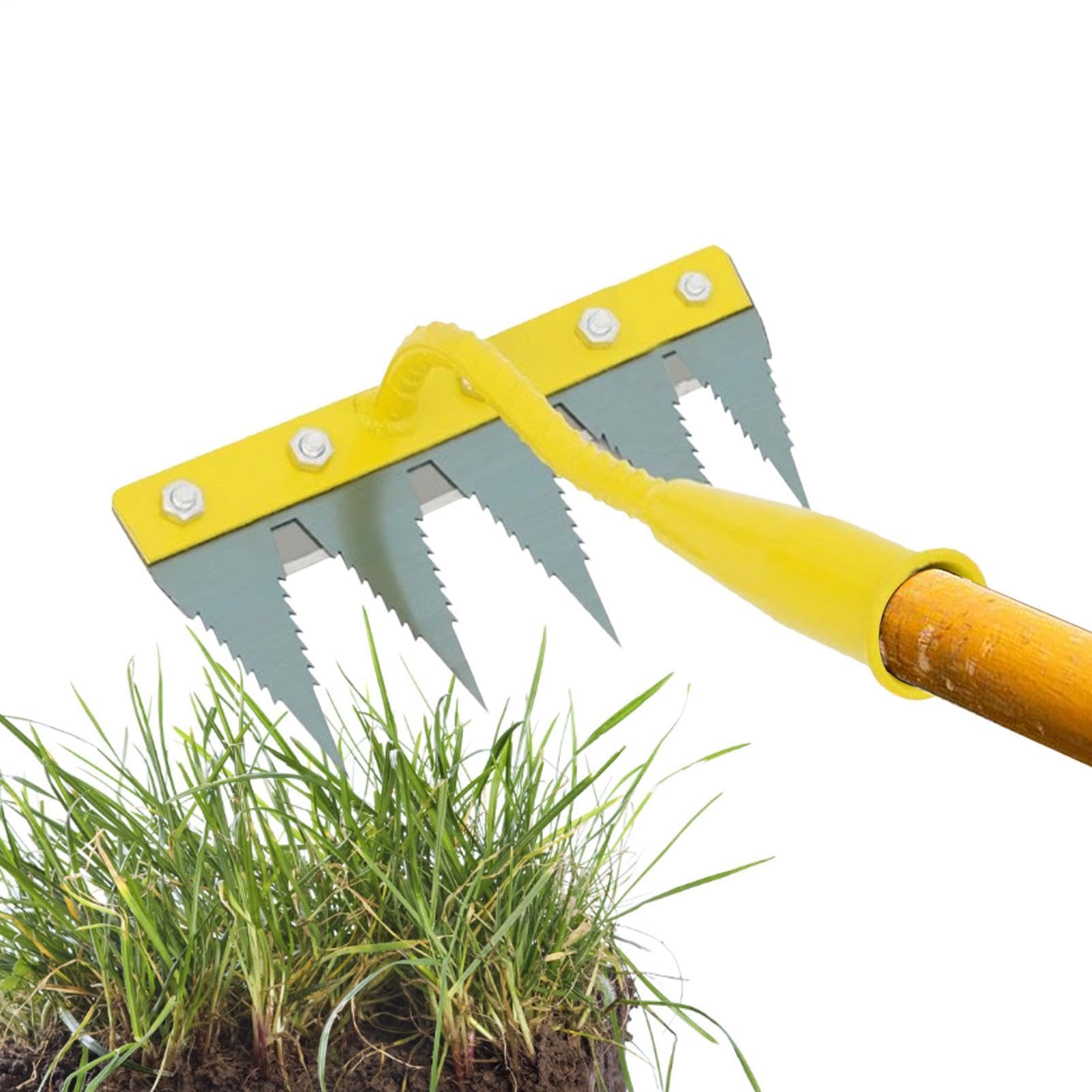 Rastrelli da giardinaggio | Robusto dissodatore ed estirpatore | Strumento estirpatore | Ideale per l'utilizzo in cortili, aiuole, serre, vivai, frutteti, fattorie, aree all'aperto, giardini e