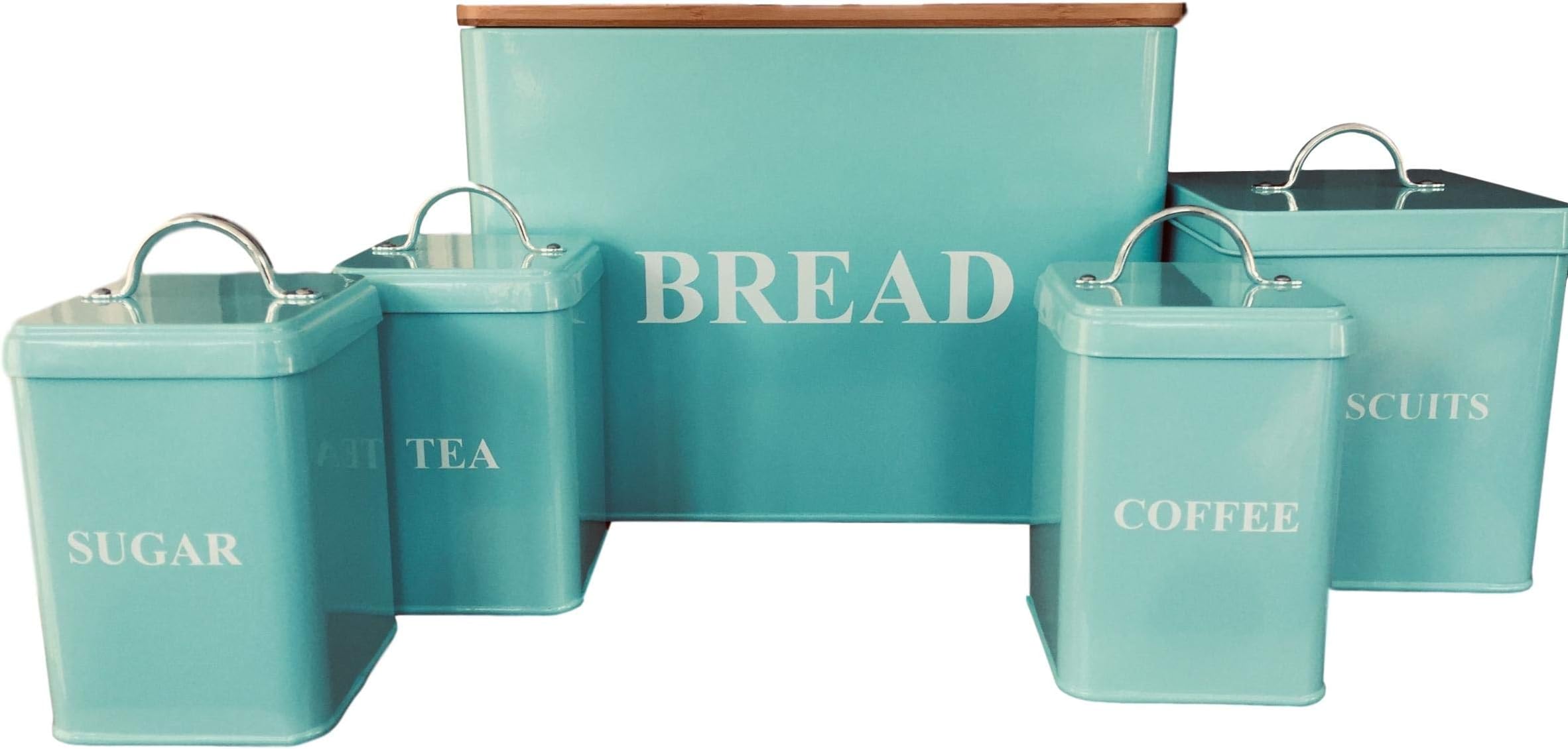 CC 5 Piece Duck Egg/Blue Square Storage Set.