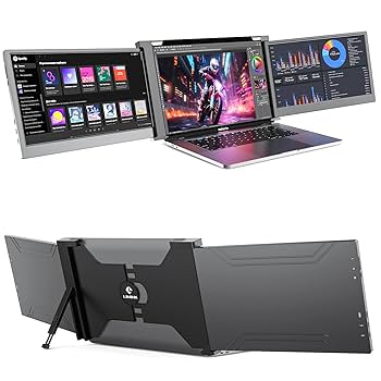 ポータブルモニター 3画面 Amazon.co.jp: デュアルディスプレ トリプルモバイルモニター