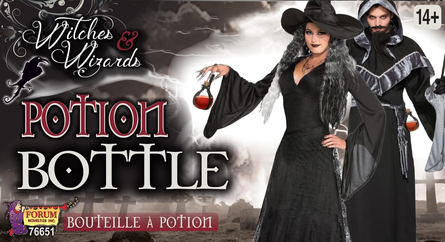 Rubie's Adult Forum Witch and Wizard Dark Magic Cork Potion Bottle Costume Accessory, As Shown, One Size : Clothing, Shoes & Jewelry