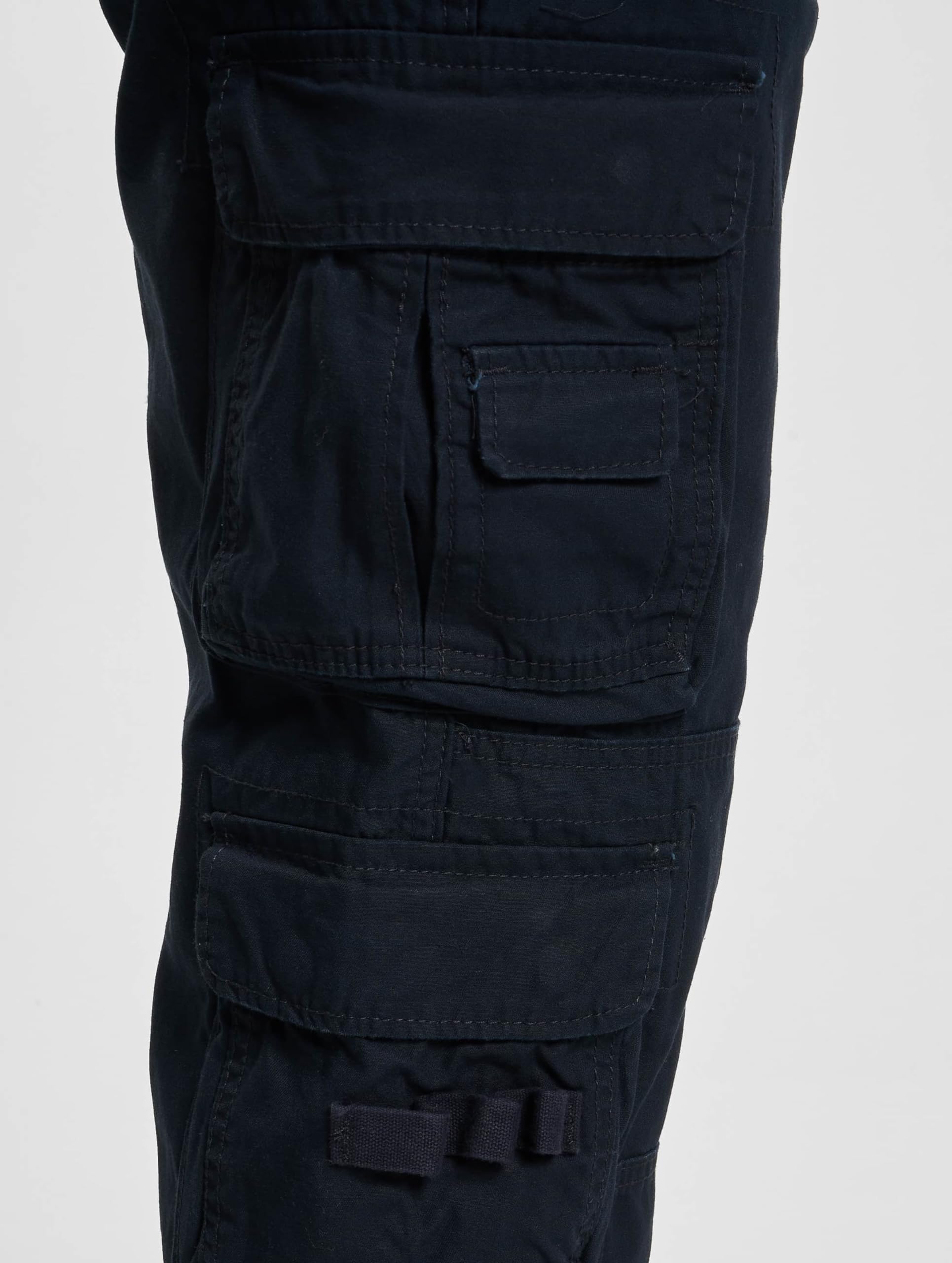 Brandit Pure Vintage Trouser Slim Uomo Pantaloni Modello Cargo Nero Cargo