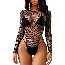 Buitifo Woman Bodysuit One Piece Babydoll Mesh Top Shirts Lingerie