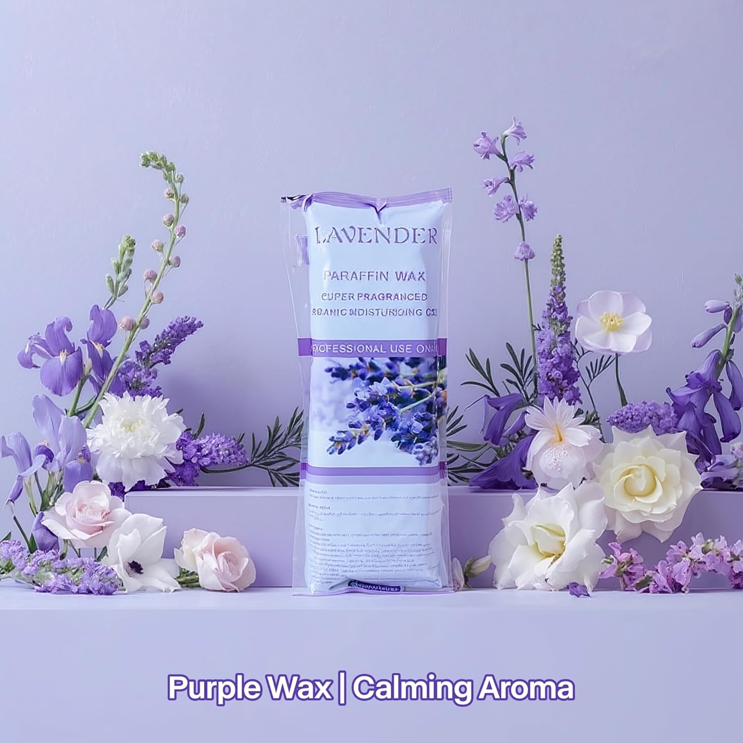 NOVAL Paraffin Wax，6 Pack Lavender Scented Paraffin Wax Beads Blocks for Paraffin Bath，Paraffin Wax Machine Refills for Hand Feet Dry Skin，Hydration and nourish (Peach)