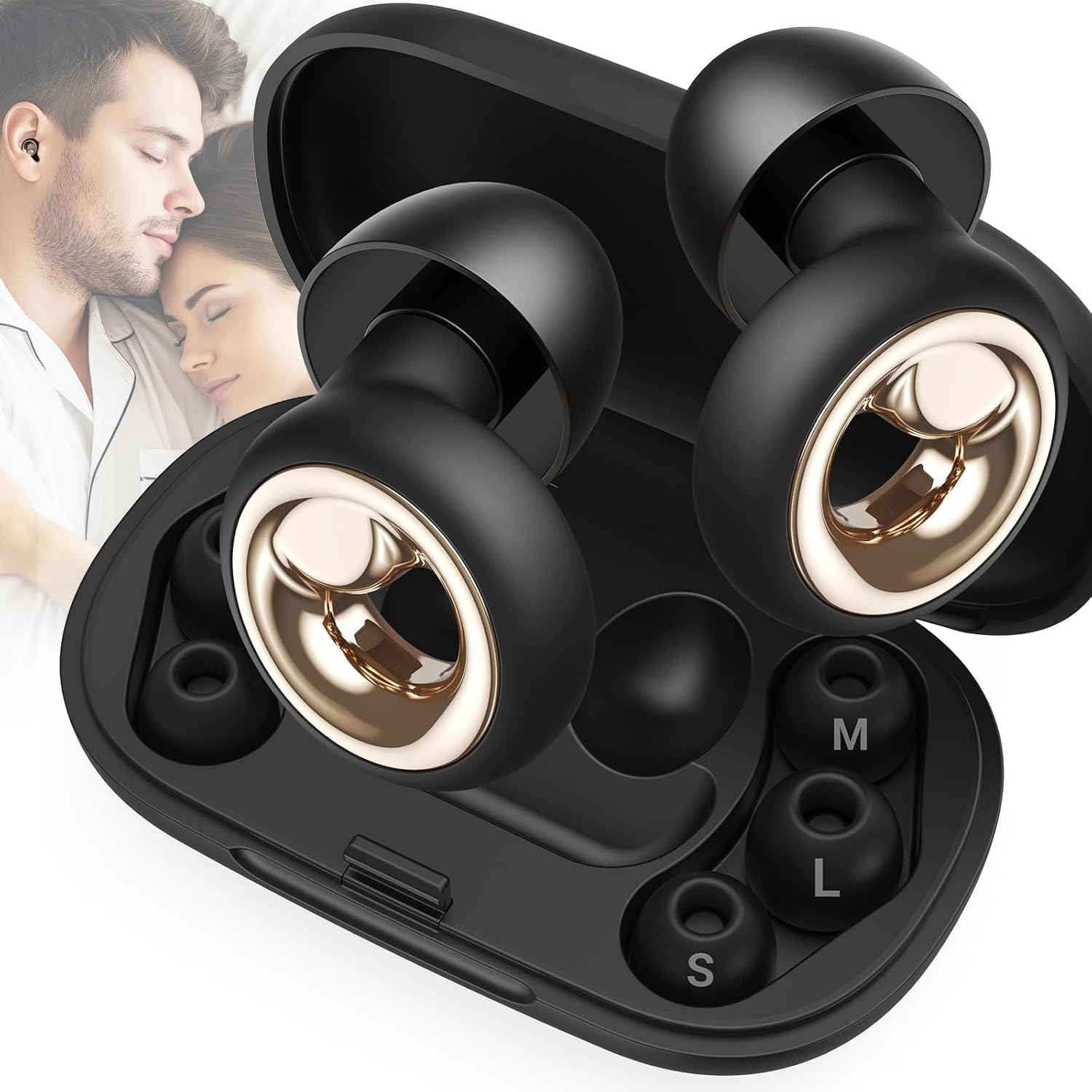Vosaf Ear Plugs for Sleeping – 45dB Noise Cancelling (8 tips)