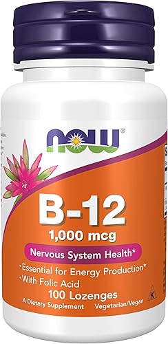 Now Foods Vitamina B-12, 1000 mcg, 100 pastillas