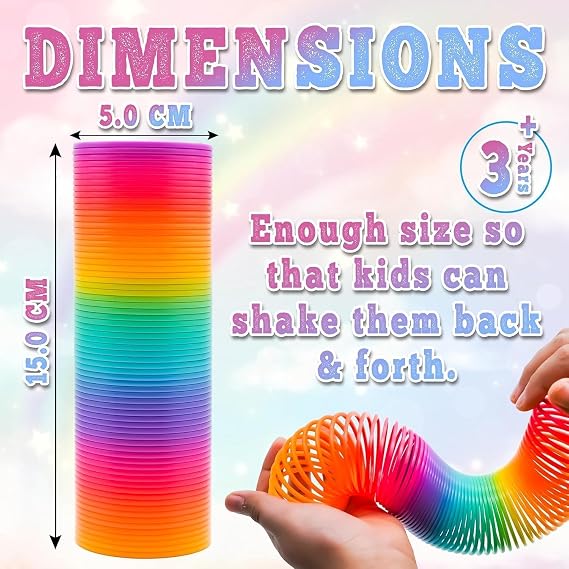 SRV Hub Licensed Slinky Springs (3x Super Long Rainbow Magic Springs)