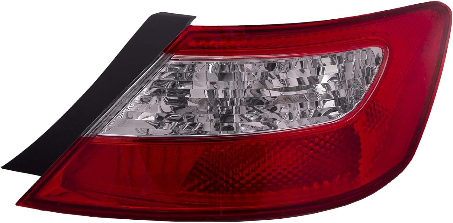 HEADLIGHTSDEPOT Tail Light Compatible With Honda Civic 2009-2011 Coupe Includes Right Passenger Side Tail Light