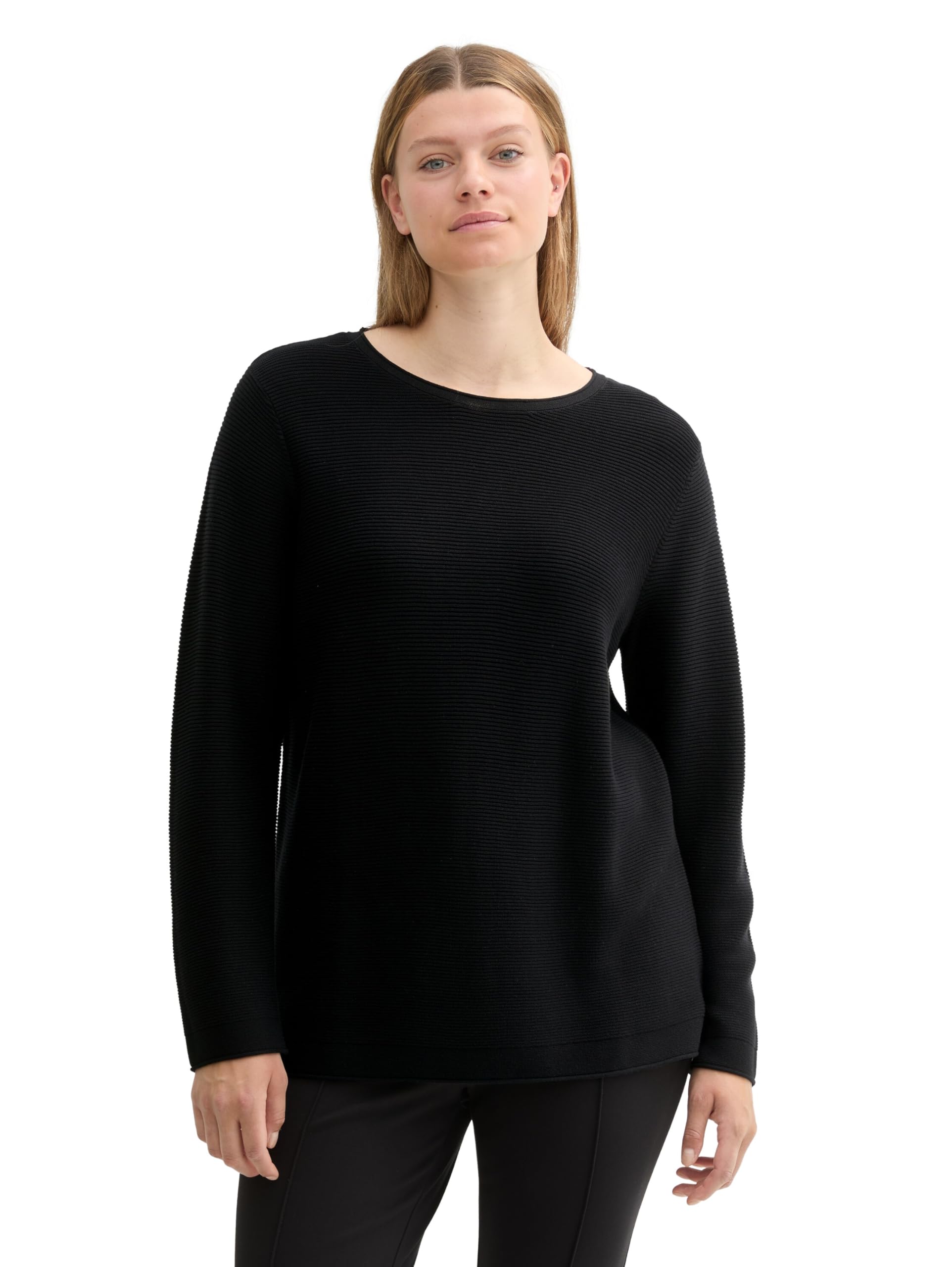 Tom Tailor Damen 1016190 Bluse mit Streifen & Brusttaschen (1er Pack)