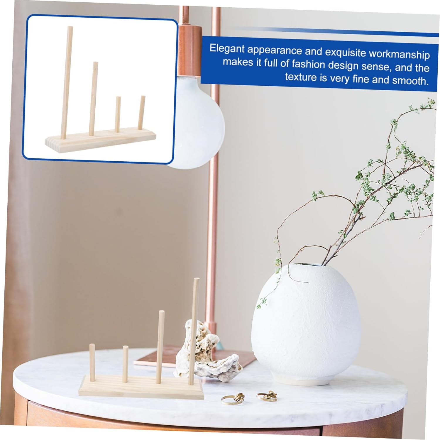 1pc Hair Accessories Display Rack Elegant Headband and Band Organizer Stand for Ties Bracelets and More Space-saving Storage for Women and Girls