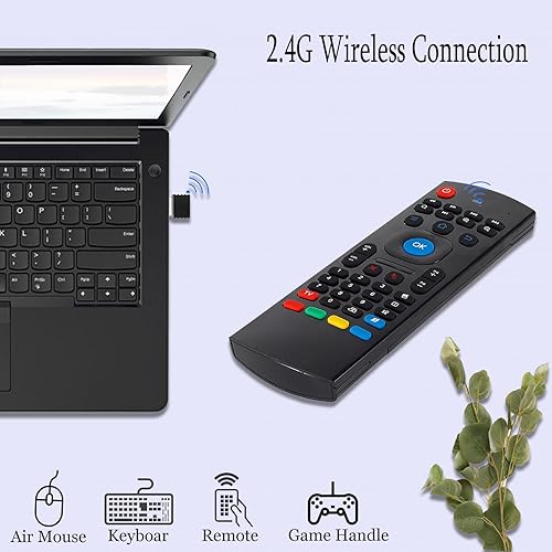Miniatura 4 de Control remoto MX3 Air Mouse, 2.4G multifuncional mini teclado inalámbrico Air Mouse remoto para Android Smart TV Box, 3-Gyro y 3-Gsensor, proyector