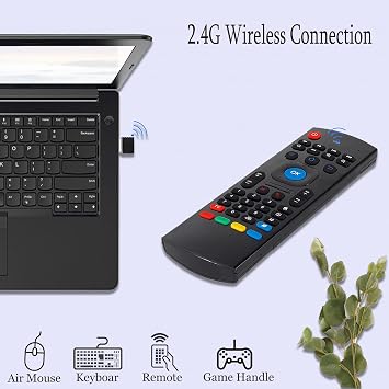 MX3 Air Mouse Remote Control, 2.4G Multifunctional Mini Wireless Keyboard Air Mouse Remote for Android Smart TV Box, 3-Gyro and 3-Gsensor, Projector HTPC Mini PC, PS3/4 Xbox 360