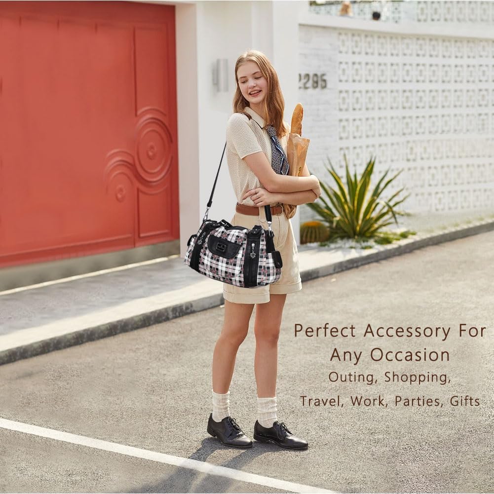 Angel Kiss Purses for Women, Large Shoulder Bag Hobo Tote Purse Mutipocket Faux Leather Satchel Hobo Purse - Image 8