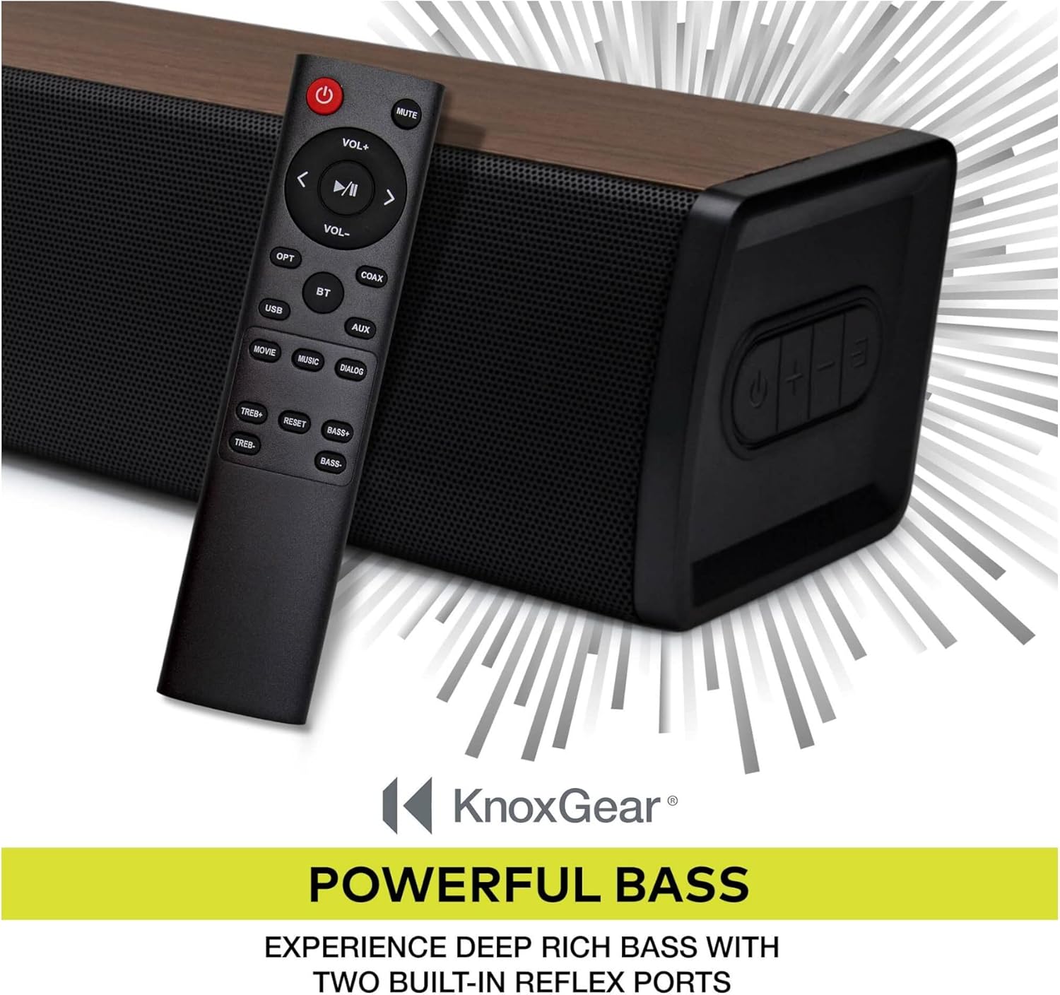 Knox Gear Soundbar with DSP Technology