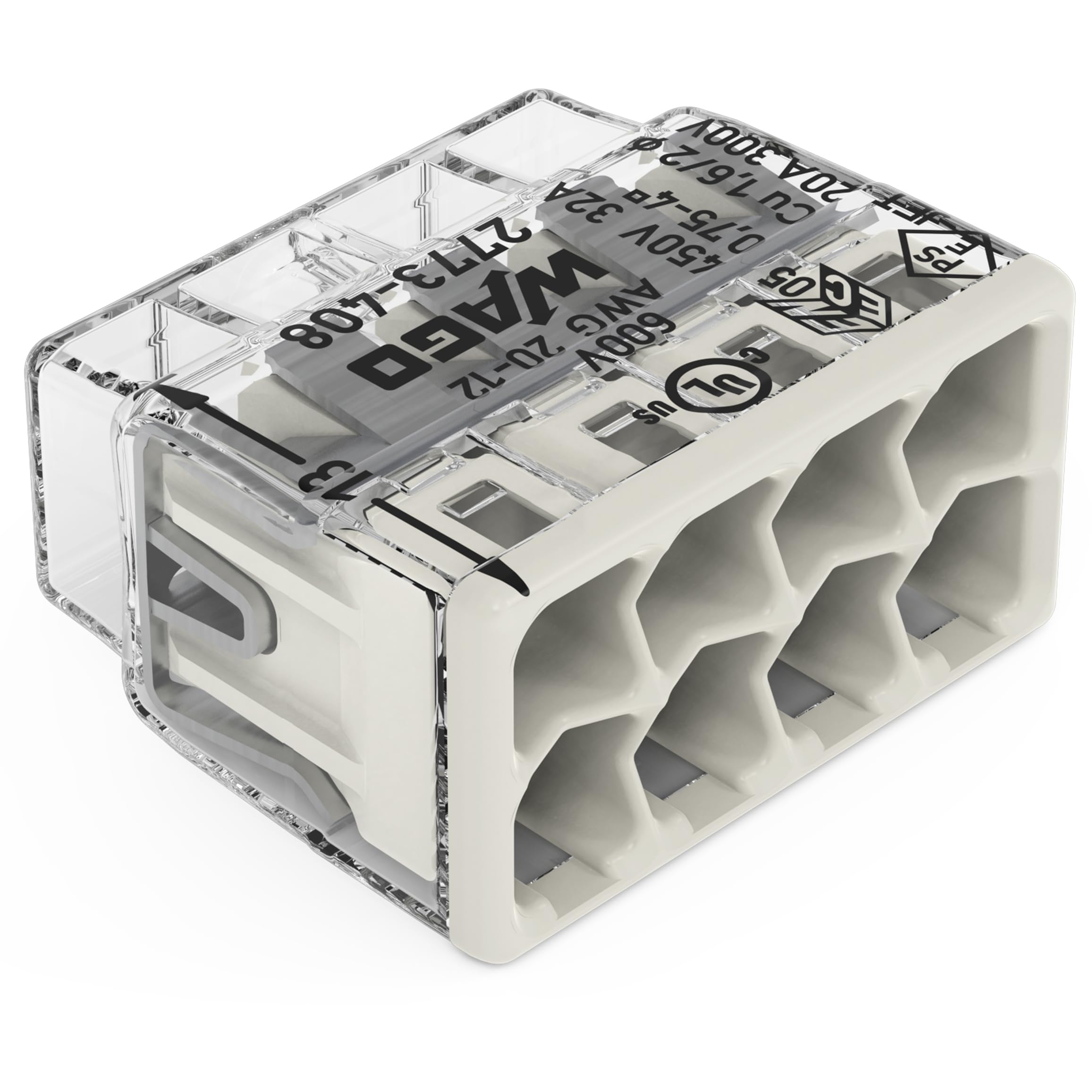 Amazon.com: 2773-408 | WAGO Wall-Nuts® PUSHWIRE® Splicing