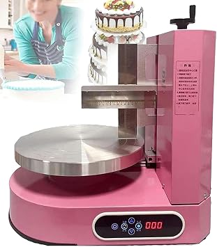 Automatic Machine to Spread for Cakes, Special Equipment for Bakery, Pastry, Electric Machine Forms and Cover Birthday Cakes for Making 4 to 12 Inches Cakes /