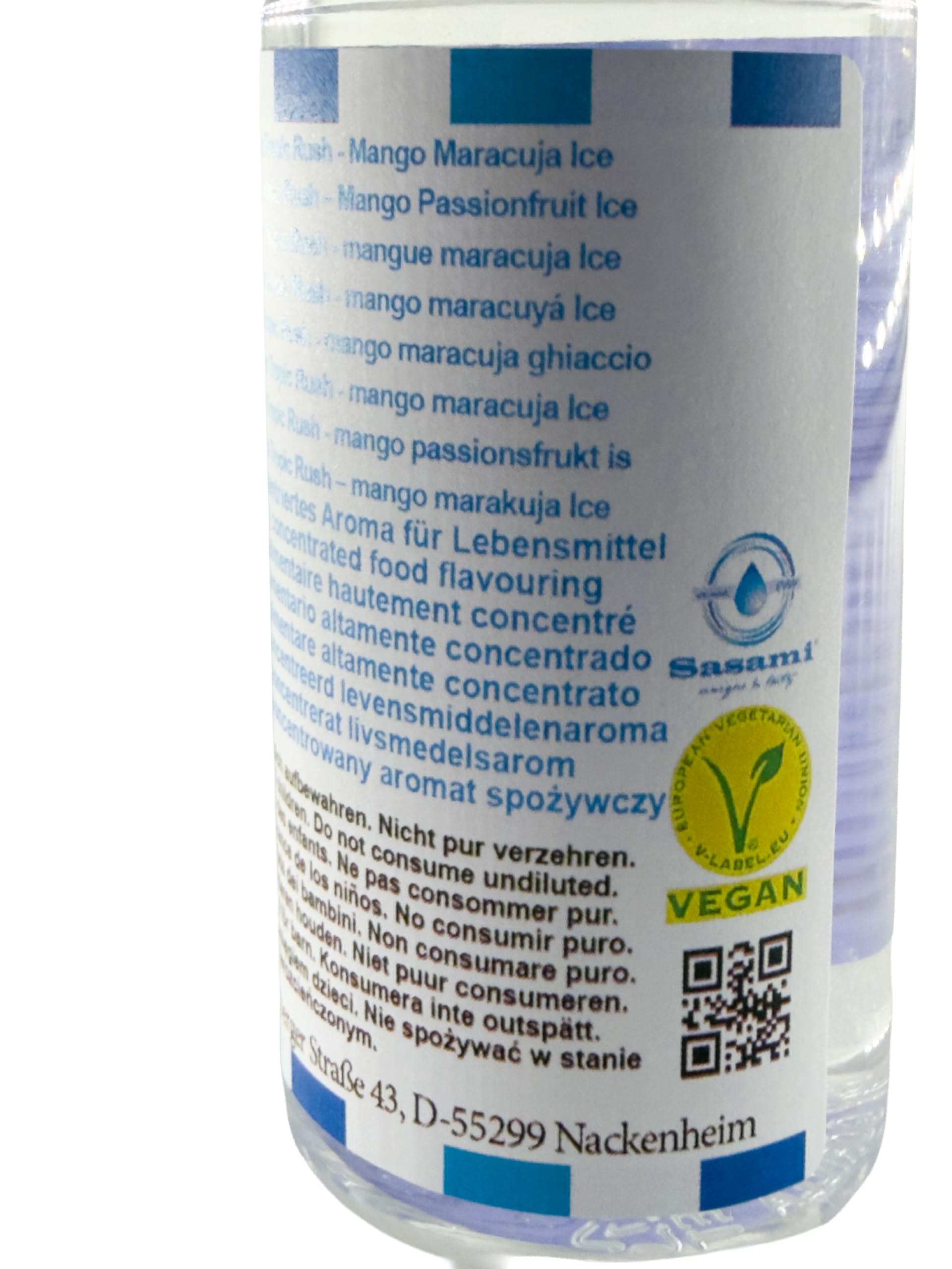 Frozen Tropic Rush – mango marakuja Ice aromat koncentrat – Wegański – Sasami – 100ml